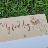 First Day of School Board Timber Design