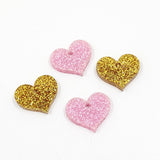 Acrylic Glitter Heart Blanks (HE100) 15mm - 10 Pack