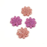 Acrylic Glitter Flower Blanks (FL120) 15mm - 10 Pack