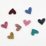 Acrylic Glitter Heart Blanks (HE120) 15mm - 10 Pack