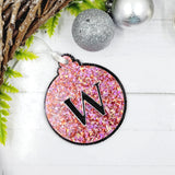 Round Bauble Double Layer with Initial