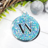 Round Bauble Double Layer with Initial