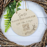 Santa Please Stop Here with QR code