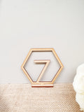 Table Numbers - cut-out shapes
