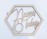 Hexagon Name Plaque