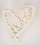 Heart Shape Name Plaque