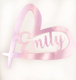 Heart Shape Name Plaque