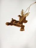Christmas Bauble Reindeer - Name