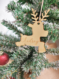 Christmas Bauble Reindeer - Name