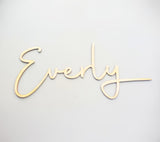 Scripted Name Plaque