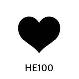 Acrylic Glitter Heart Blanks (HE100) 15mm - 10 Pack