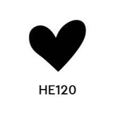 Acrylic Glitter Heart Blanks (HE120) 15mm - 10 Pack