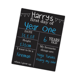 First Day of School Board Flag Design