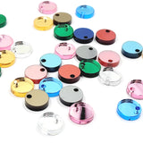 Acrylic Mirror & Pearlescent Circle Blank Shapes 12mm - 20 Pack