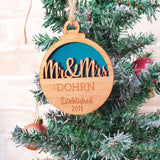 Christmas Bauble - Mr & Mrs