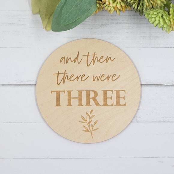And then there were... Pregnancy Announcement Plaque