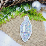 Long Drop Bauble Double Layer with Initial