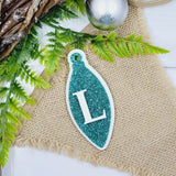 Long Drop Bauble Double Layer with Initial