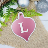 Drop Bauble Double Layer with Initial