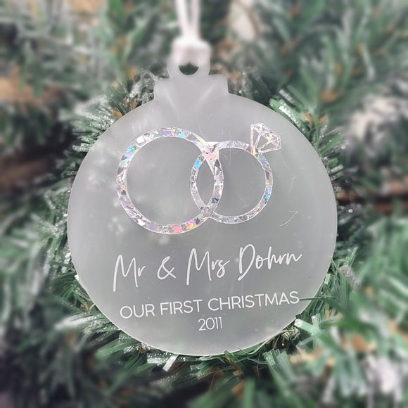 Christmas Ornament with Initial or Image