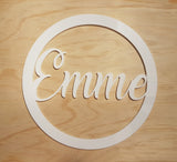 Round Cut Out Name Plaques