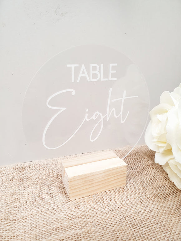 Table Numbers - Engraved
