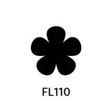 Acrylic Glitter Flower Blanks (FL110) 15mm - 10 Pack