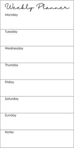 Planner Board - Weekly